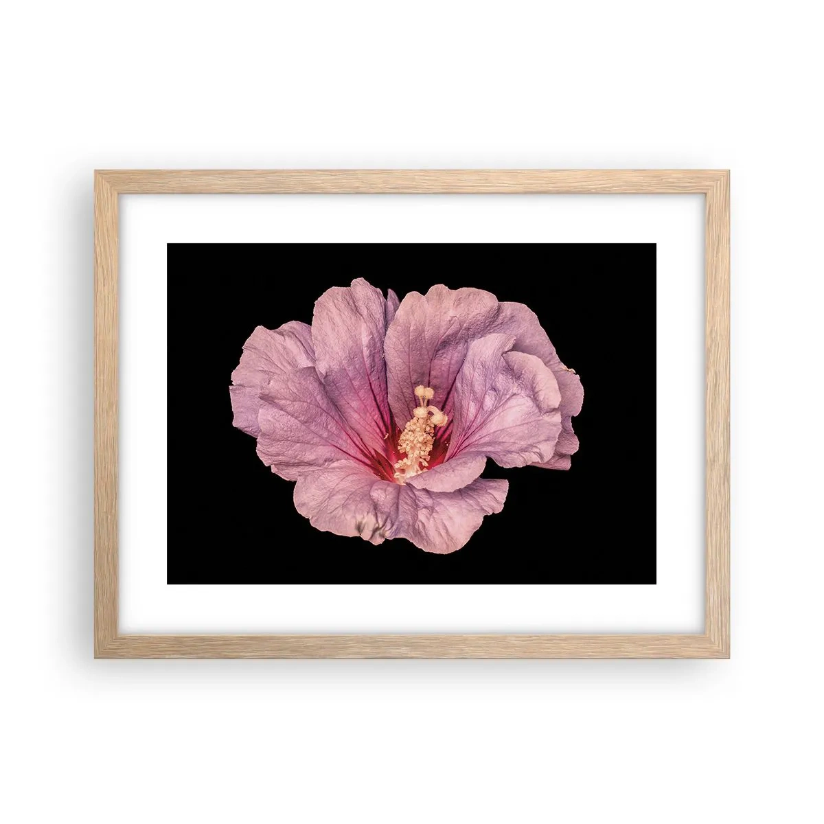 Poster in cornice rovere chiaro - Dritto al cuore - 40x30 cm