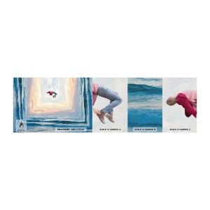 Campione di Fotomurale Premium Canvas - In un'altra dimensione - Astrazione, Uomo, Natura - 100x30 cm