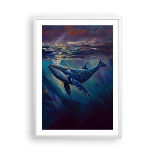 Poster in cornice bianca - Benvenuti nel mio mondo - 50x70 cm