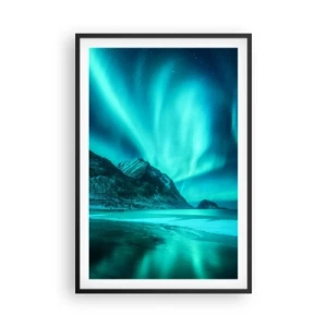 Poster in cornice nera - Miracolo del Nord - 61x91 cm