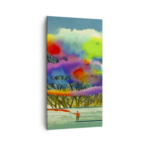 Quadro su tela - Stampe su Tela - Ravvivando questo mondo - 55x100 cm