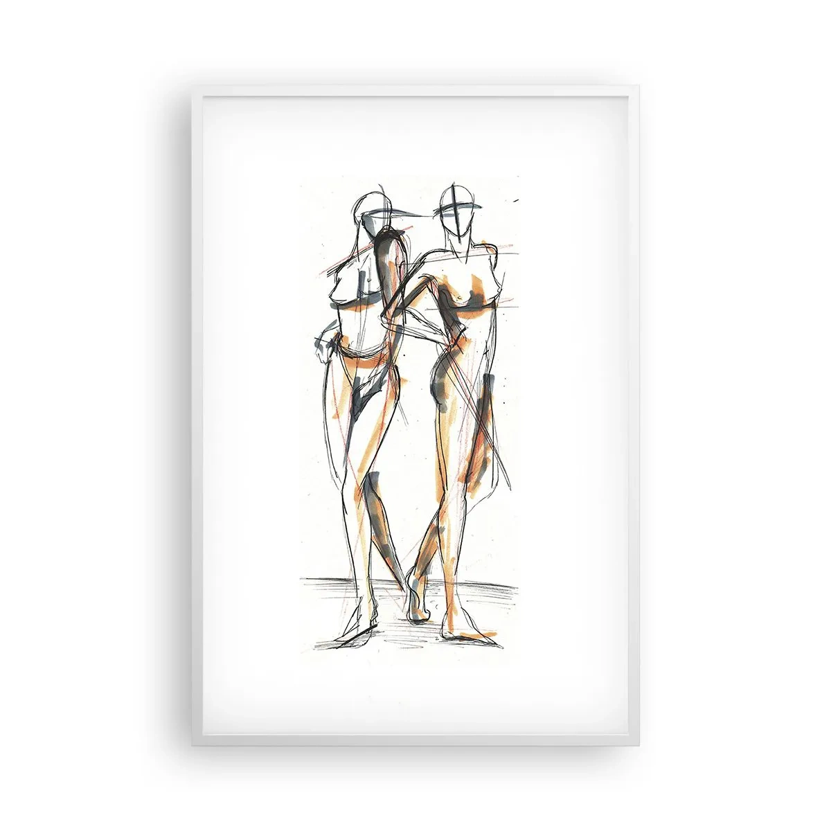 Poster in cornice bianca - Studio di armonia - 61x91 cm