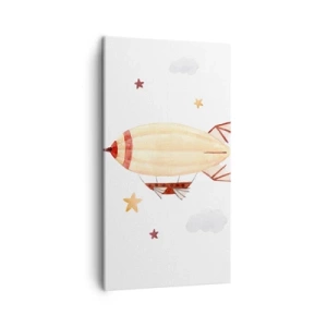 Quadro su tela - Stampe su Tela - Nave volante - 45x80 cm