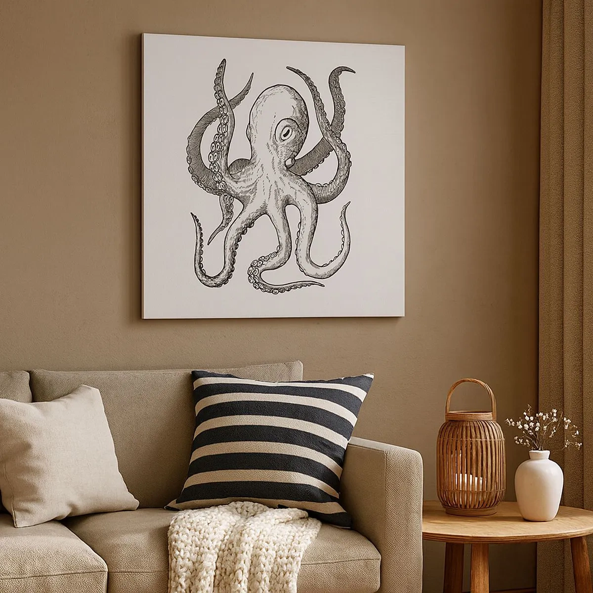 Quadro su tela - Stampe su Tela - Ballando con le onde - 30x30 cm