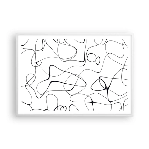 Poster in cornice bianca - Strade della vita, eventi del destino - 100x70 cm