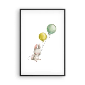 Poster in cornice nera - Volo anch'io! - 61x91 cm