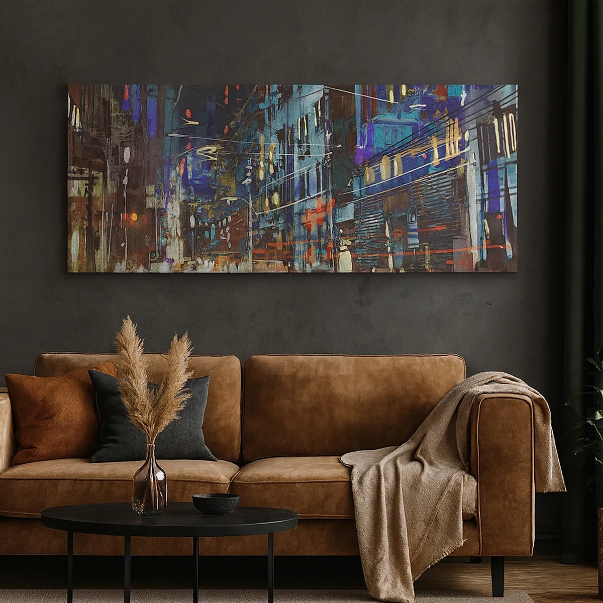 Quadro su tela - Stampe su Tela - Frastuono serale della strada - 30x30 cm