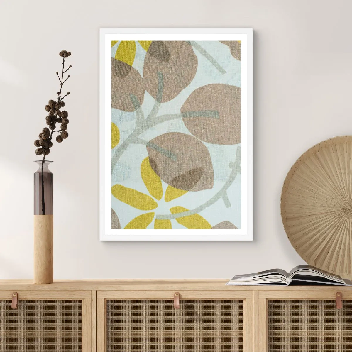 Poster in cornice bianca - Composizione sotto al sole - 61x91 cm