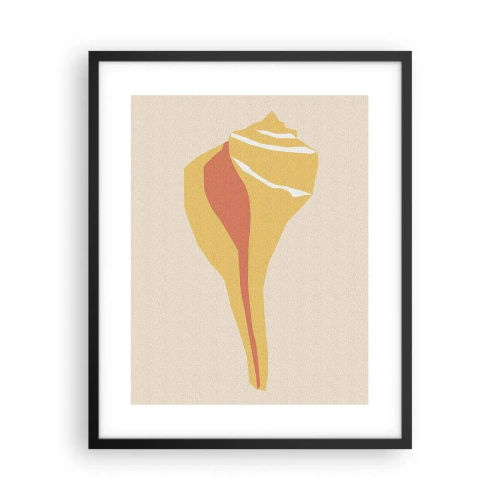 Poster in cornice nera - Astrazione organica: crescita - 40x50 cm