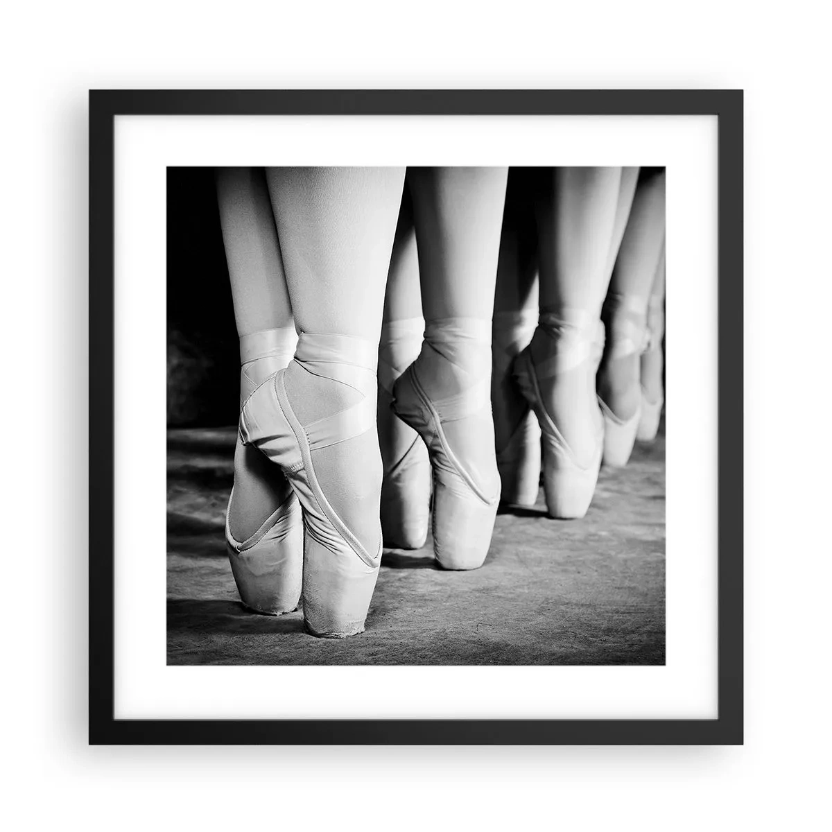 Poster in cornice nera - Insieme, con leggerezza - 40x40 cm