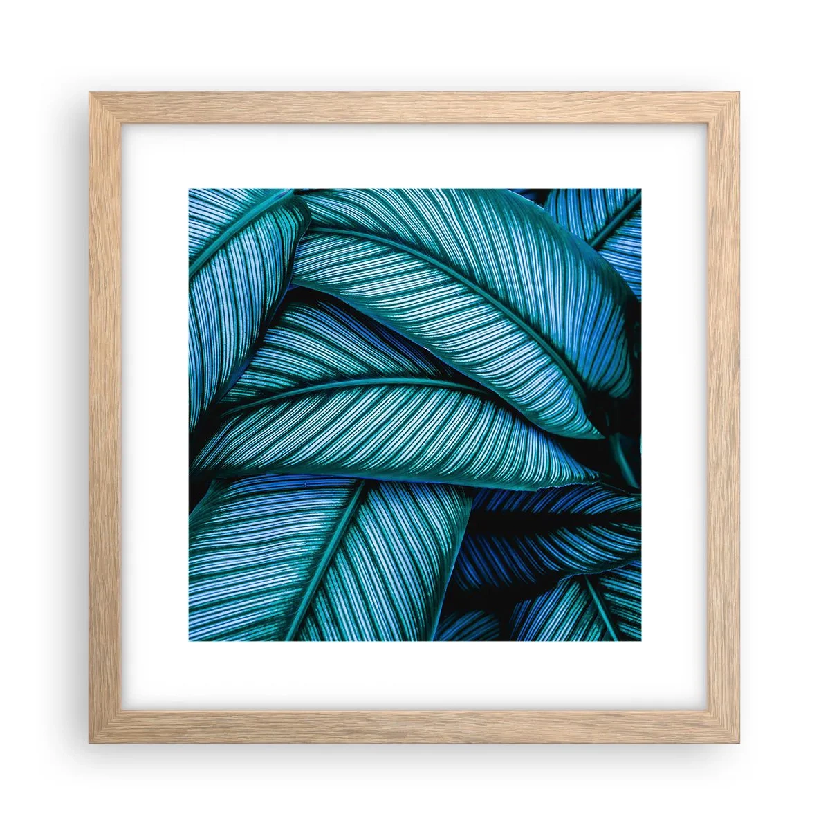 Poster in cornice rovere chiaro - Le linee della vita - 30x30 cm