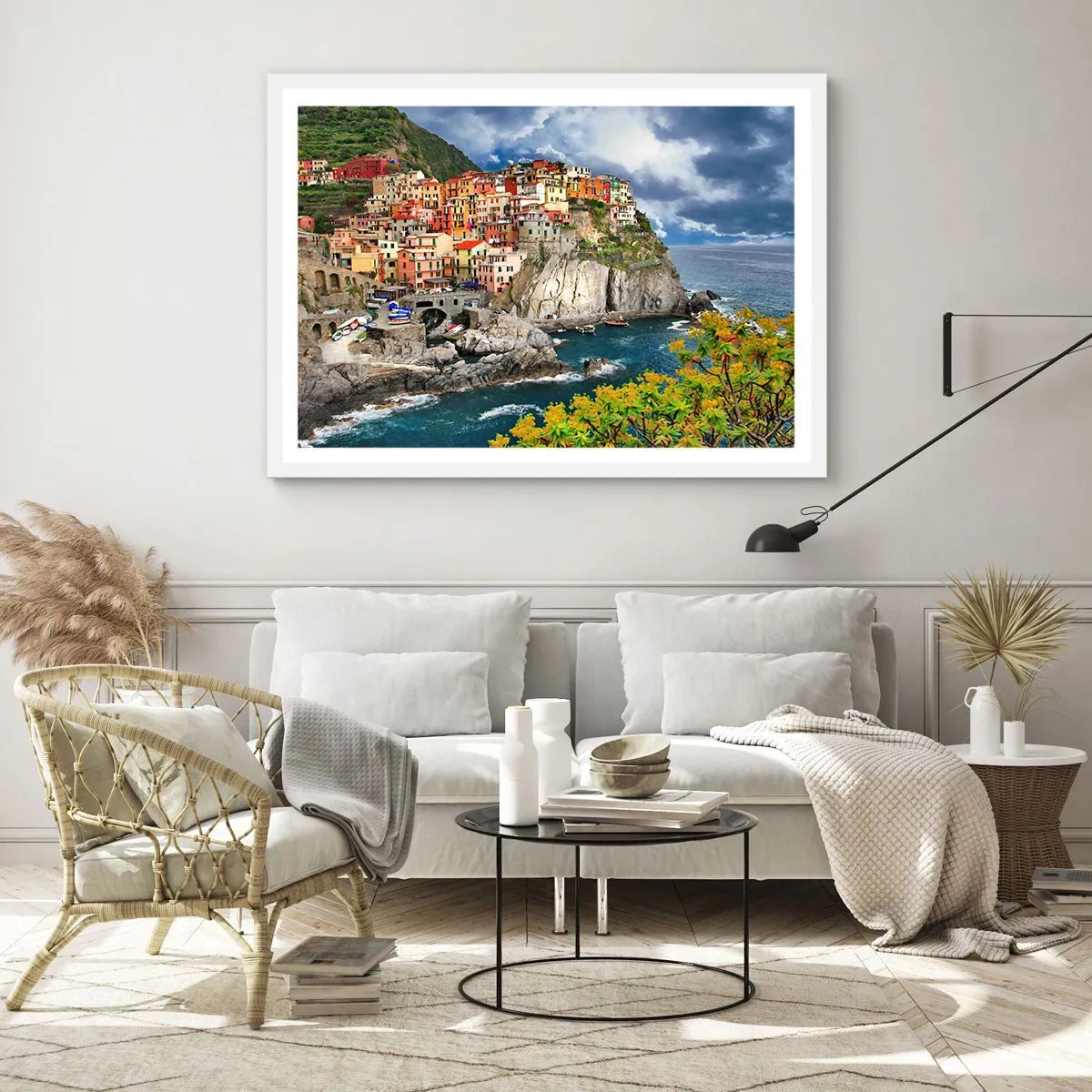 Poster in cornice bianca - Aggrappate alla roccia - 40x30 cm