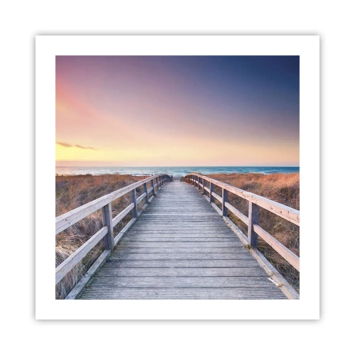 Poster - Aurora serale baltica - 50x50 cm