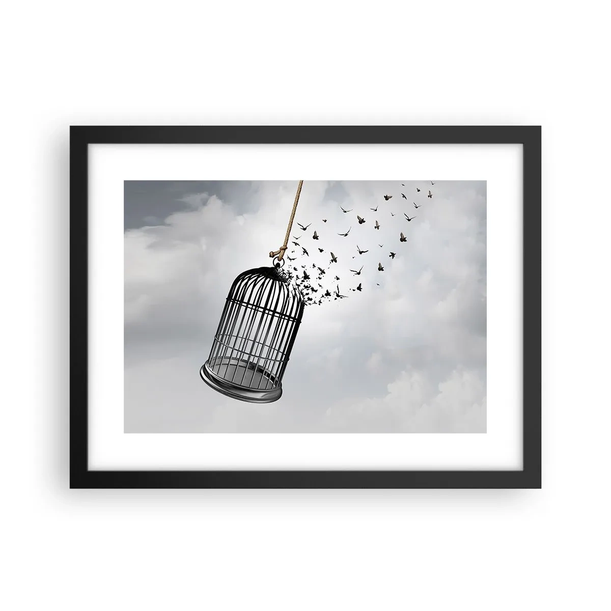 Poster in cornice nera - Fede... Speranza... Libertà! - 40x30 cm
