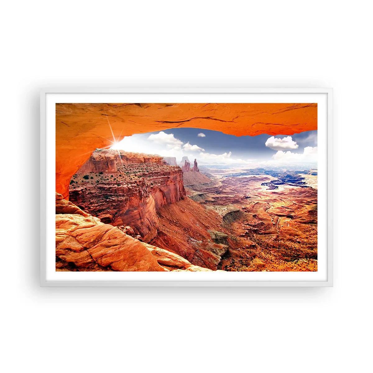 Poster in cornice bianca - Scolpiti dalla natura - 91x61 cm