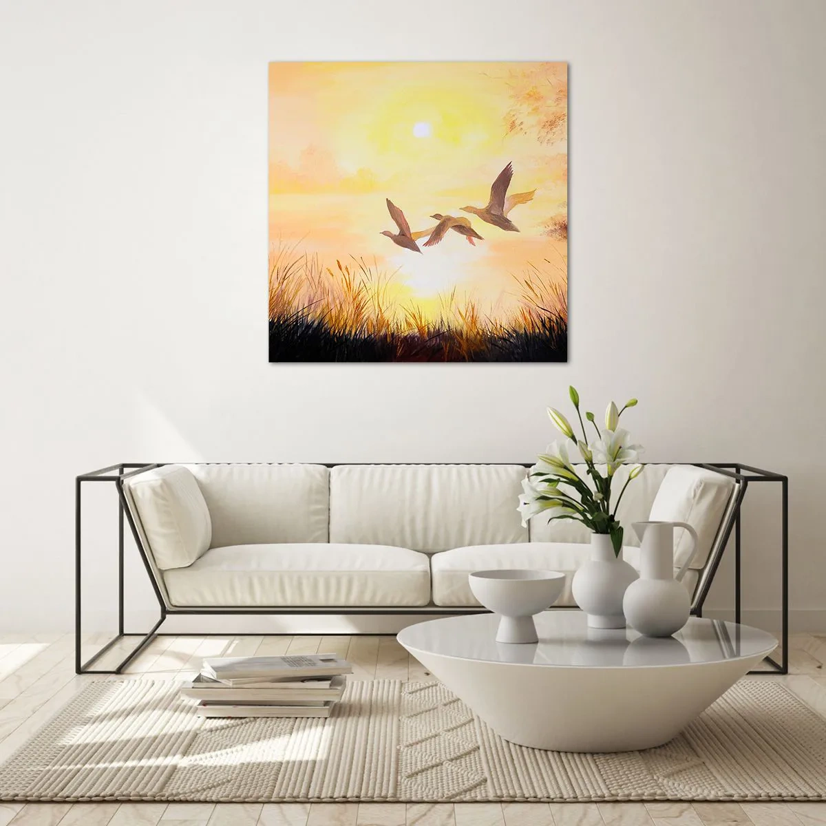 Quadro su vetro - L'inizio di un lungo viaggio - 40x40 cm