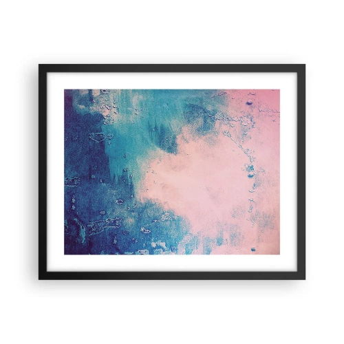 Poster in cornice nera - Abbracci nel blu - 50x40 cm