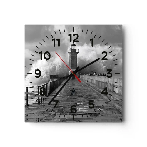 Orologio da parete - Orologio in Vetro - Senza paura - 30x30 cm