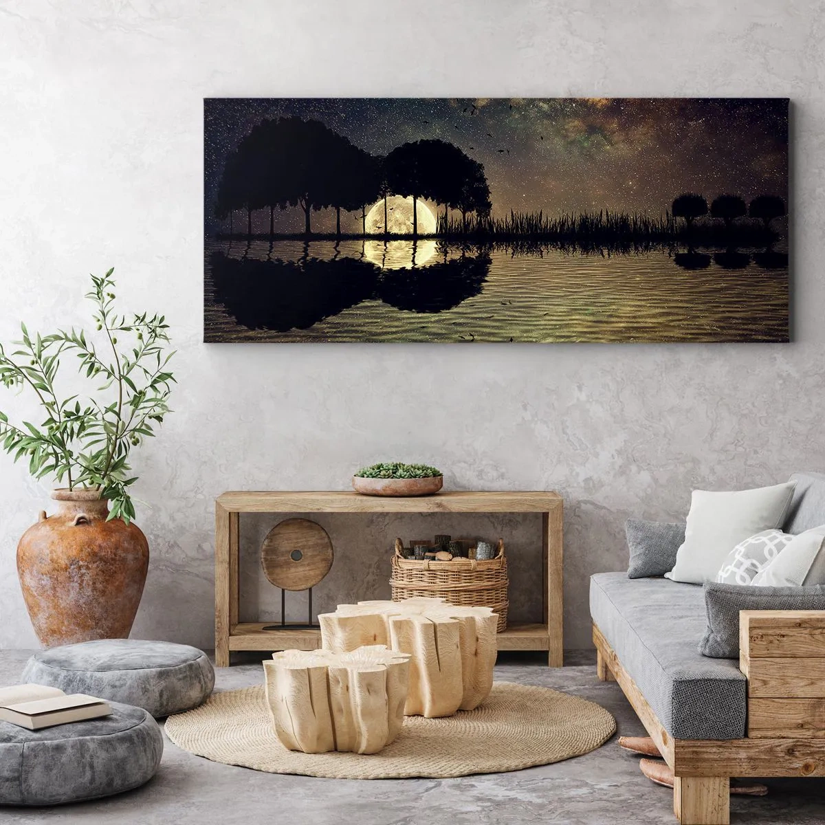 Quadro su tela - Stampe su Tela - Notte ai confini del mondo - 100x40 cm