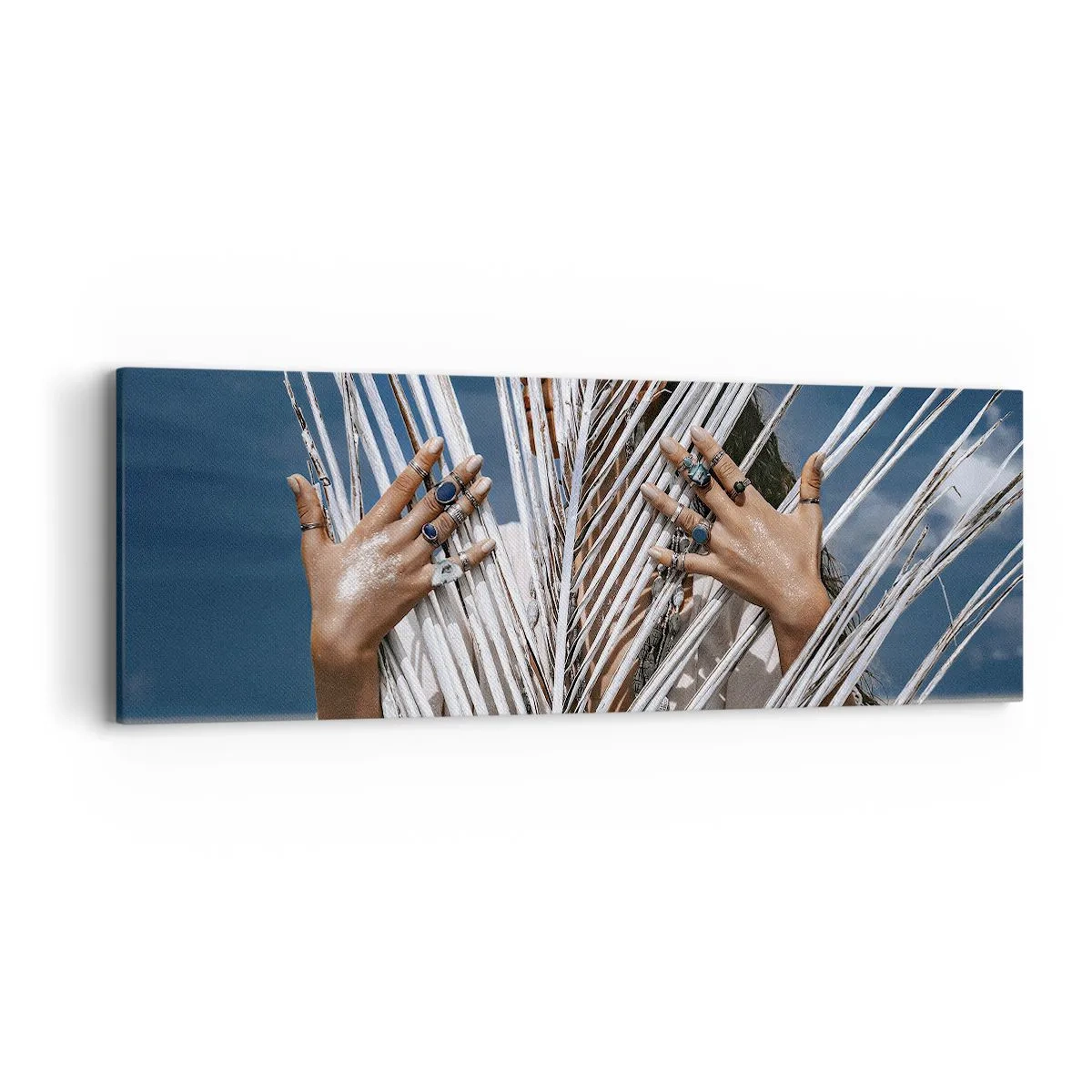 Quadro su tela - Stampe su Tela - La ragazza dello sciamano? - 90x30 cm