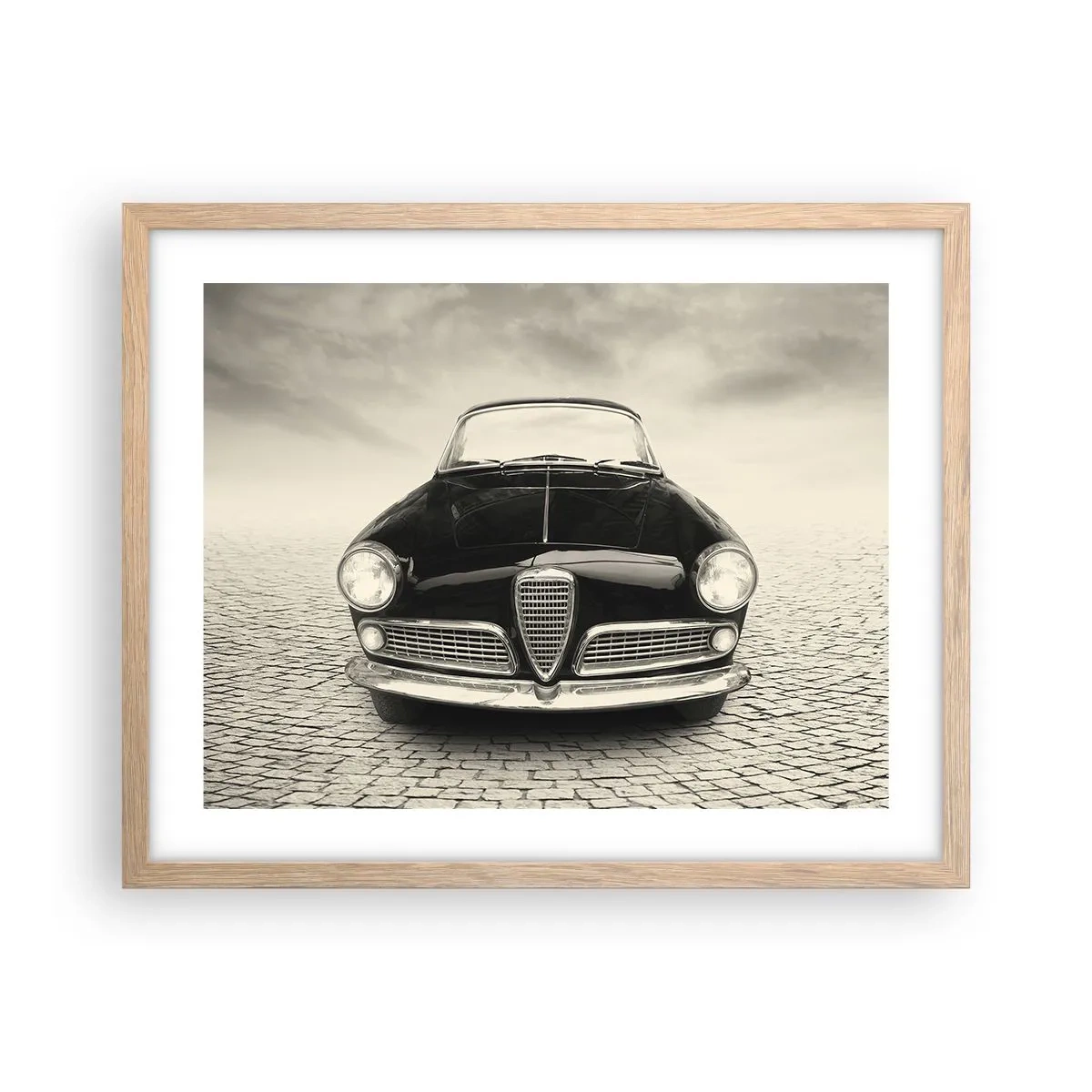 Poster in cornice rovere chiaro - Come non amarmi? - 50x40 cm