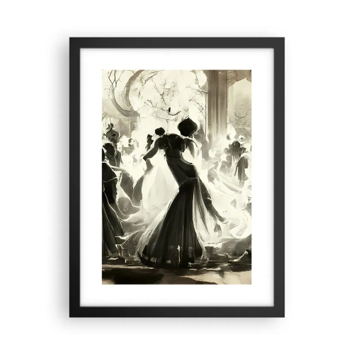 Poster in cornice nera - Il gran ballo in maschera - 30x40 cm