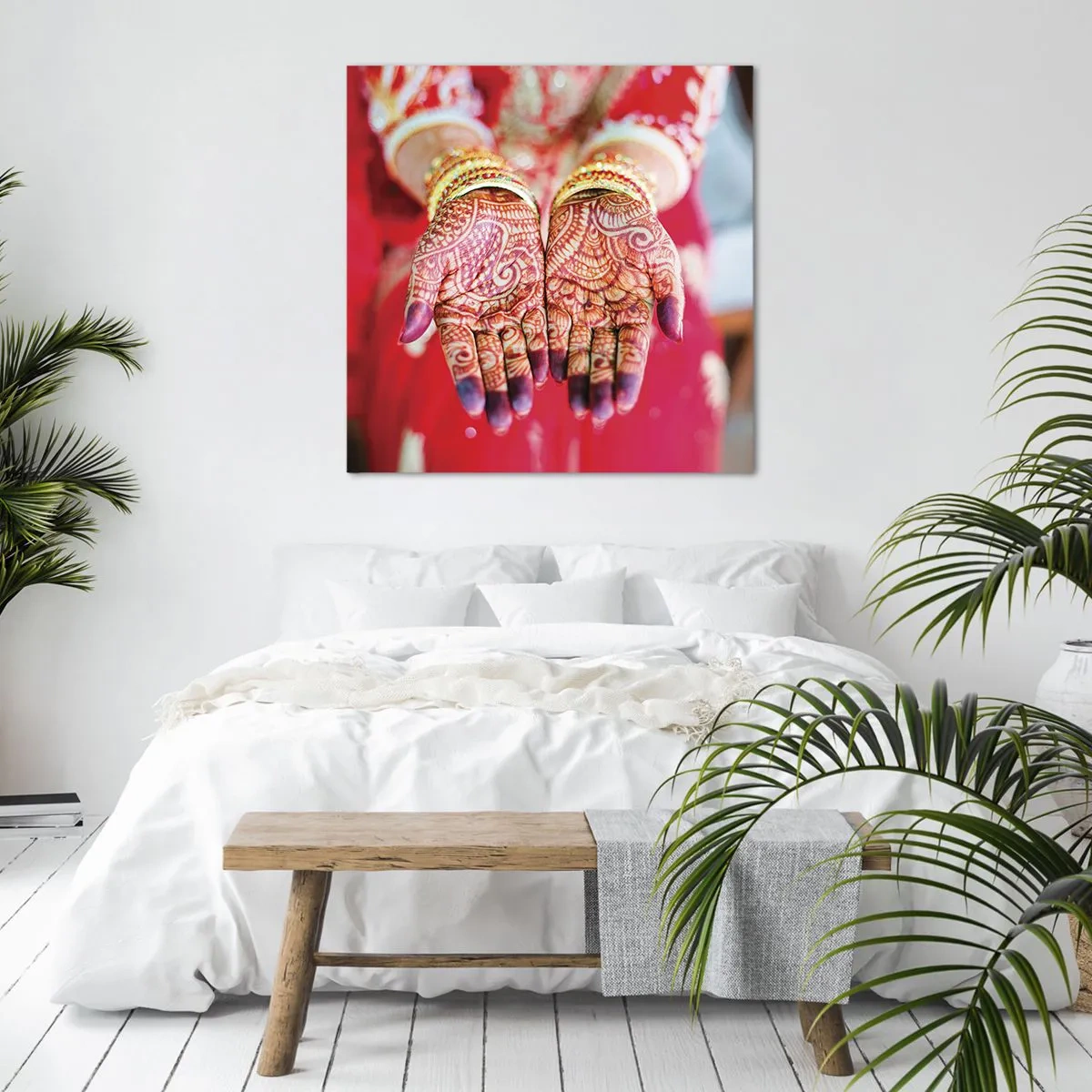 Quadro su tela - Stampe su Tela - Pronta ad afferrare la fortuna - 50x50 cm