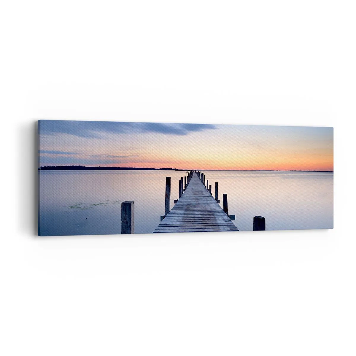 Quadro su tela - Stampe su Tela - La calma di un dolce tramonto - 90x30 cm