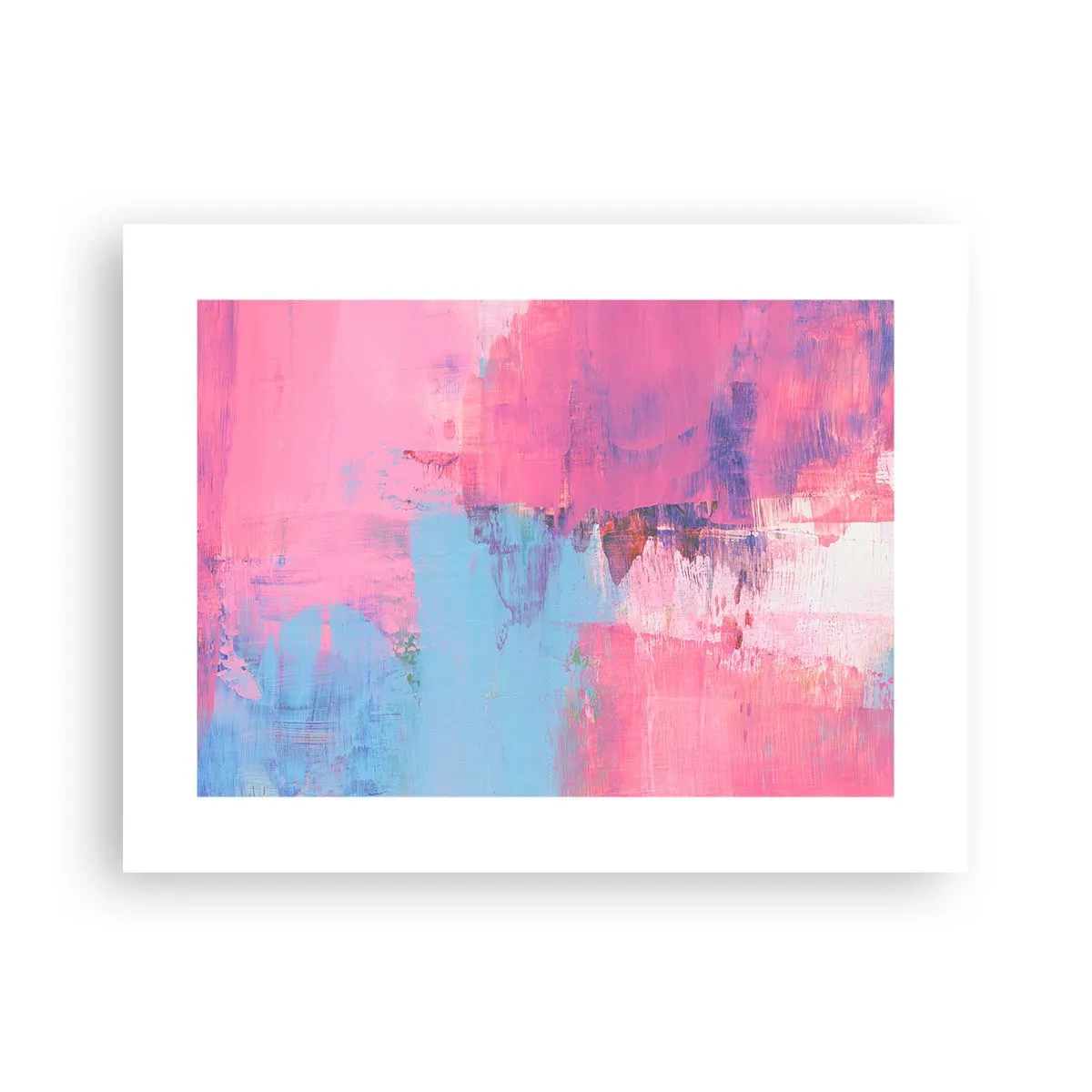 Poster - Rosa, blu e un pizzico di luce - 40x30 cm
