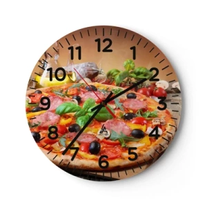 Orologio da parete - Orologio in Vetro - Con gusto veramente italiano - 30x30 cm