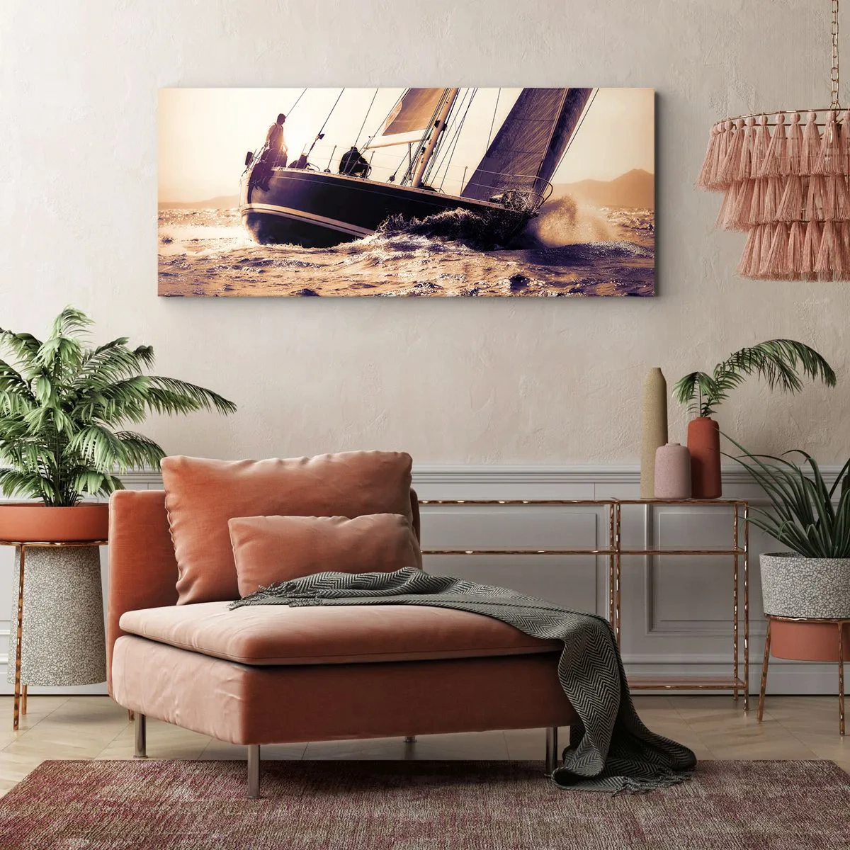 Quadro su tela - Stampe su Tela - Naviga, marinaio - 90x30 cm