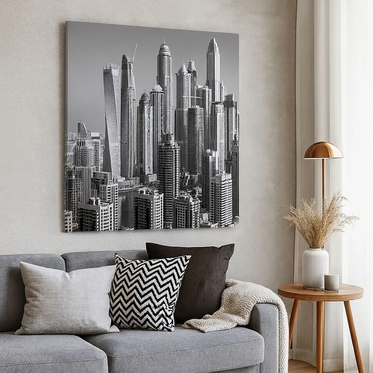 Quadro su tela - Stampe su Tela - La città sul deserto - 30x30 cm