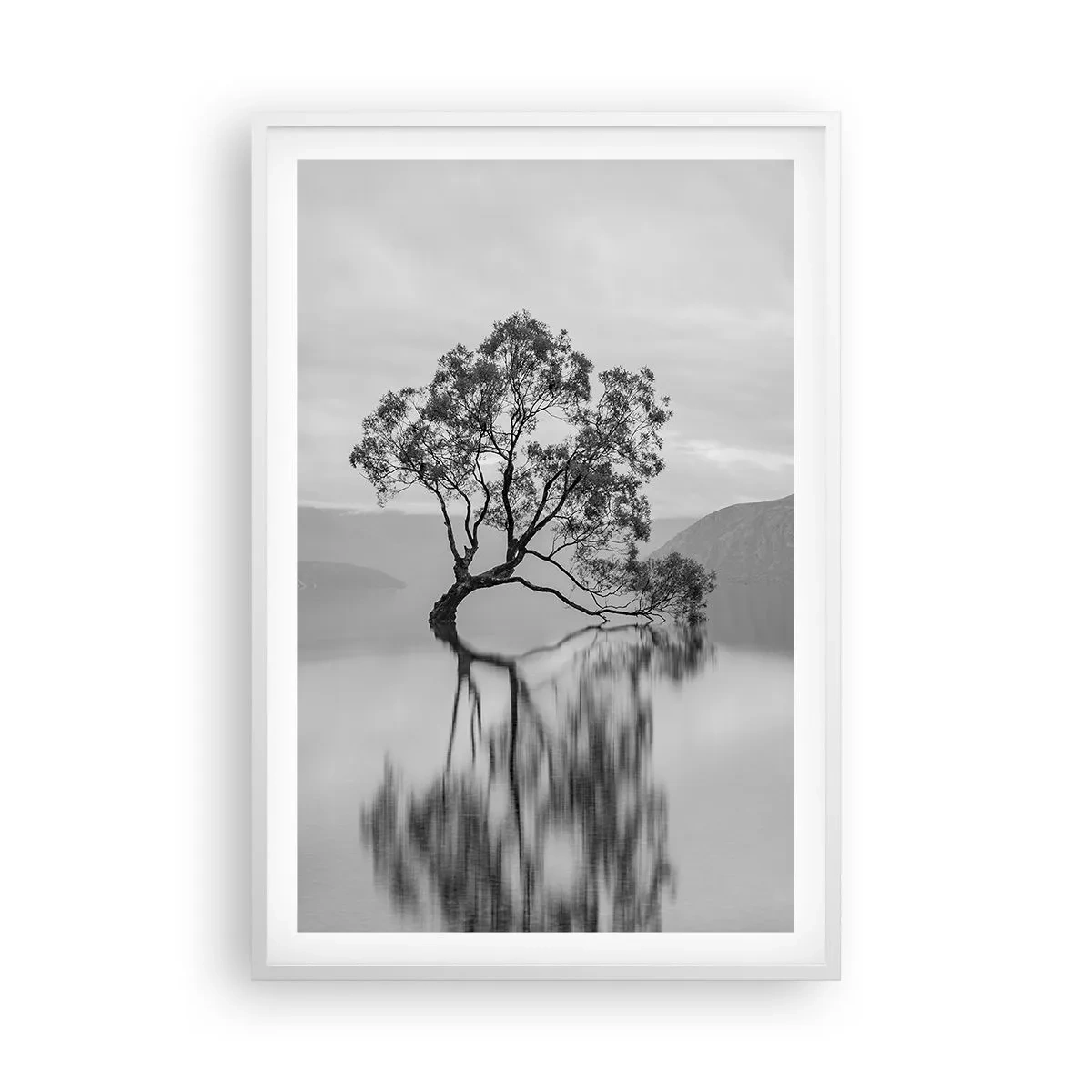 Poster in cornice bianca - C'è un paese così - 61x91 cm