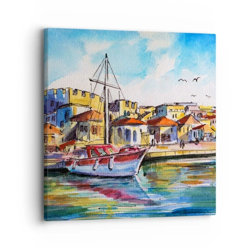 Quadro su tela - Stampe su Tela - Un colorato pomeriggio - 30x30 cm