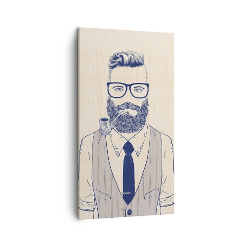 Quadro su tela - Stampe su Tela - Allegro, maschile e alla moda - 45x80 cm