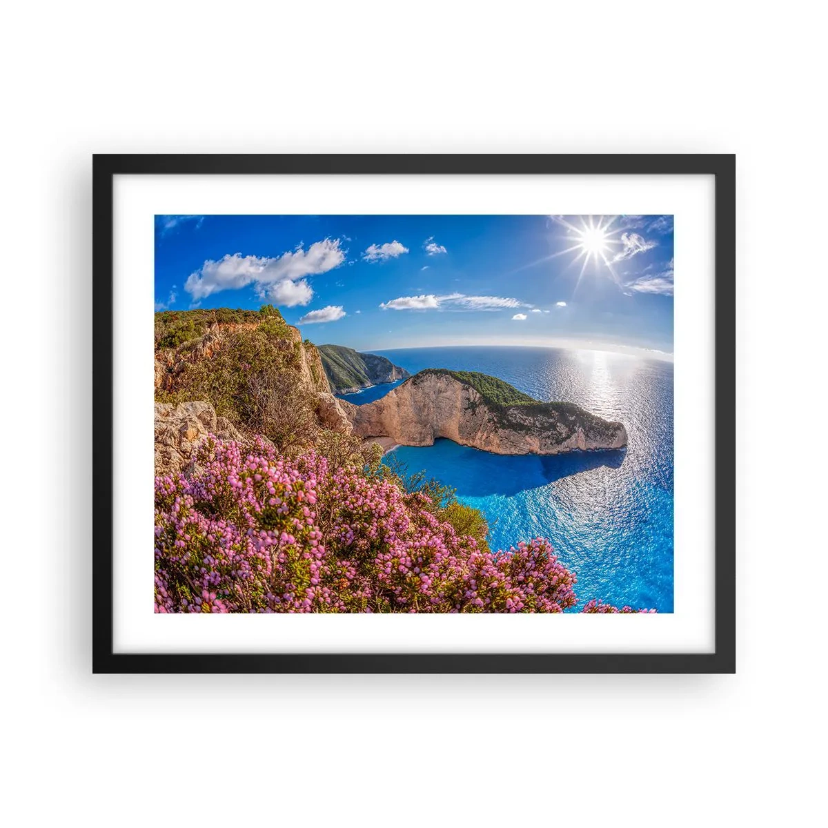 Poster in cornice nera - Le mie grosse vacanze greche - 50x40 cm