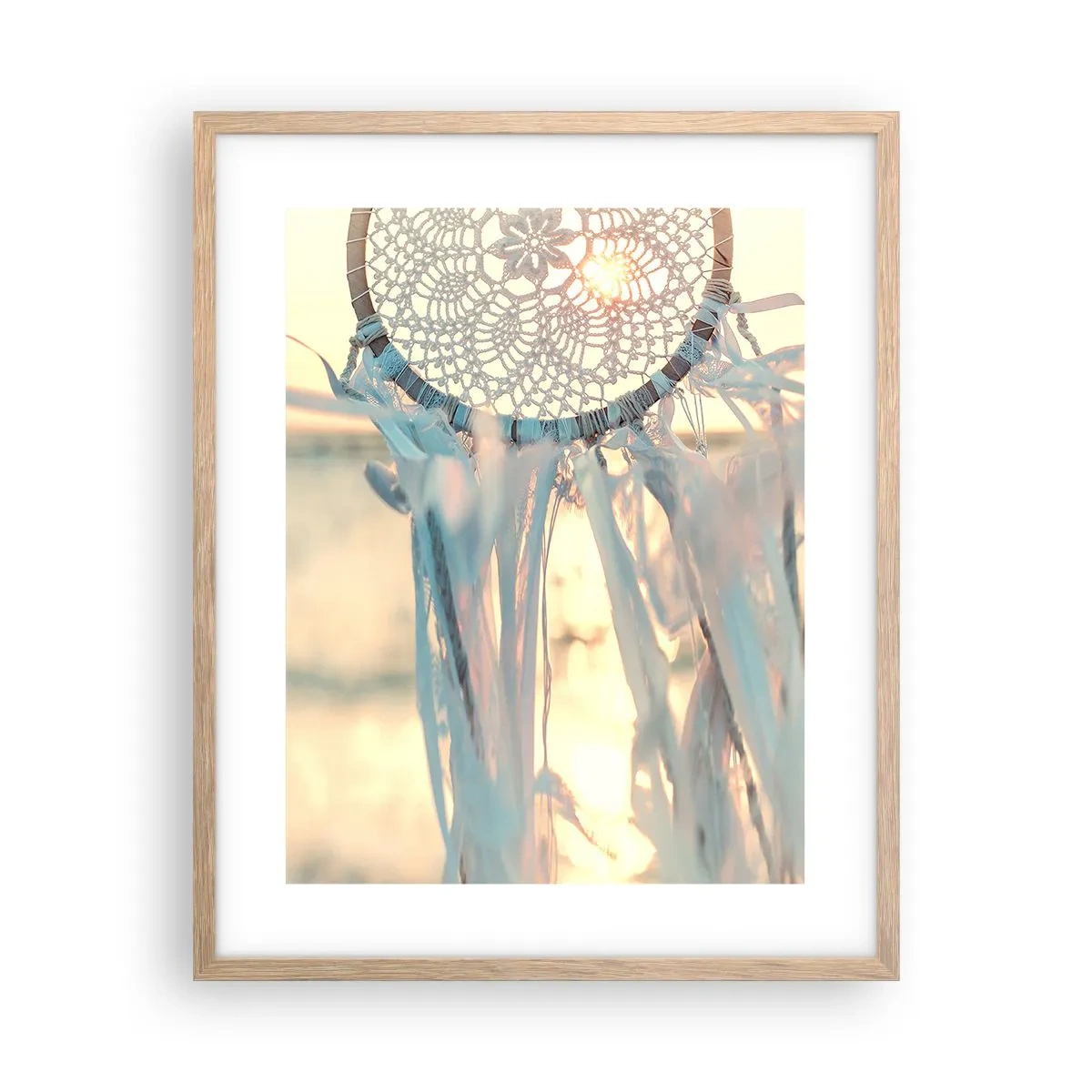 Poster in cornice rovere chiaro - Totem di pizzo - 40x50 cm