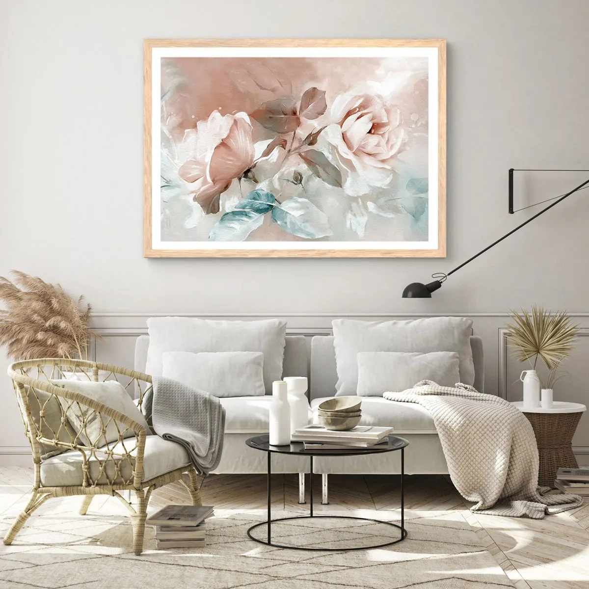 Poster in cornice rovere chiaro - Lo spirito del romanticismo - 50x40 cm