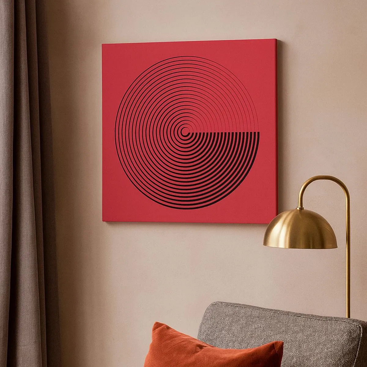 Quadro su tela - Stampe su Tela - Movimento circolare - 30x30 cm