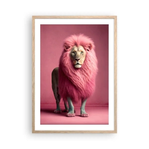 Poster in cornice rovere chiaro - E non mette più paura - 50x70 cm