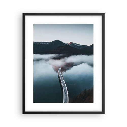 Poster in cornice nera - Sull'acqua liscia come uno specchio - 40x50 cm