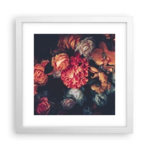 Poster in cornice bianca - Come i maestri olandesi - 30x30 cm