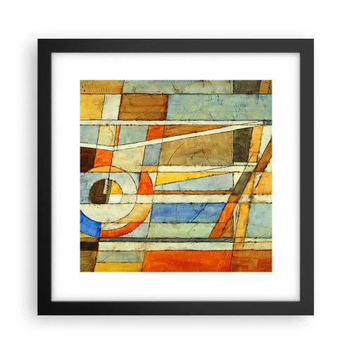 Poster in cornice nera - Cubismo in cantiere - 30x30 cm