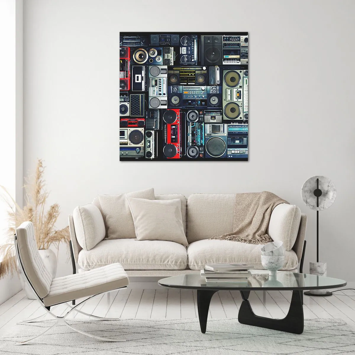 Quadro su vetro - Nostalgia degli anni '80 - 30x30 cm