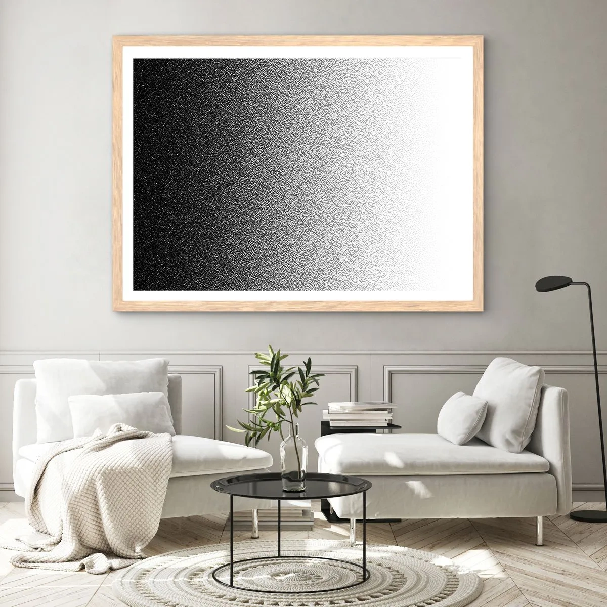 Poster in cornice rovere chiaro - Verso la luce - 50x40 cm