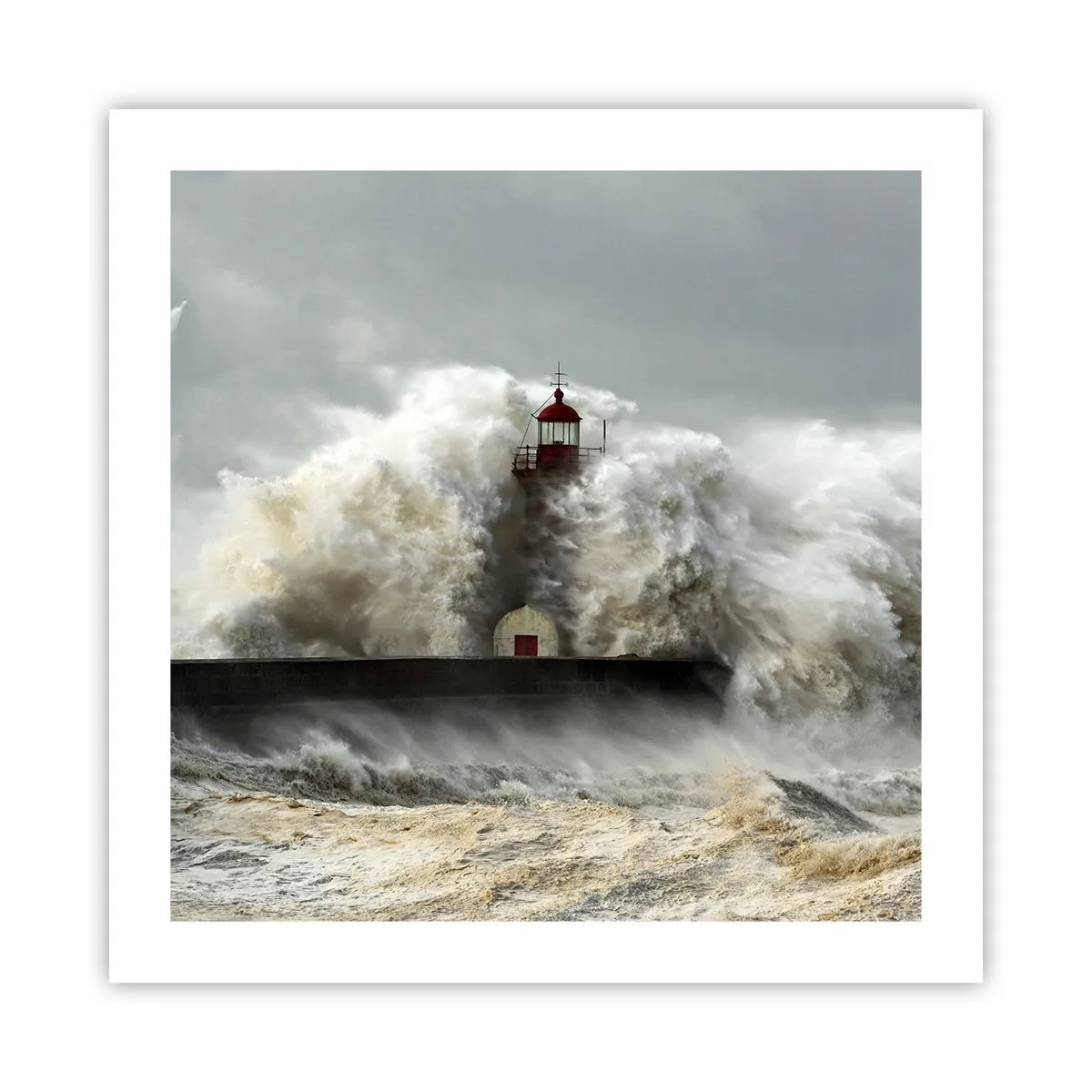 Poster - L'ira dell'oceano - 50x50 cm