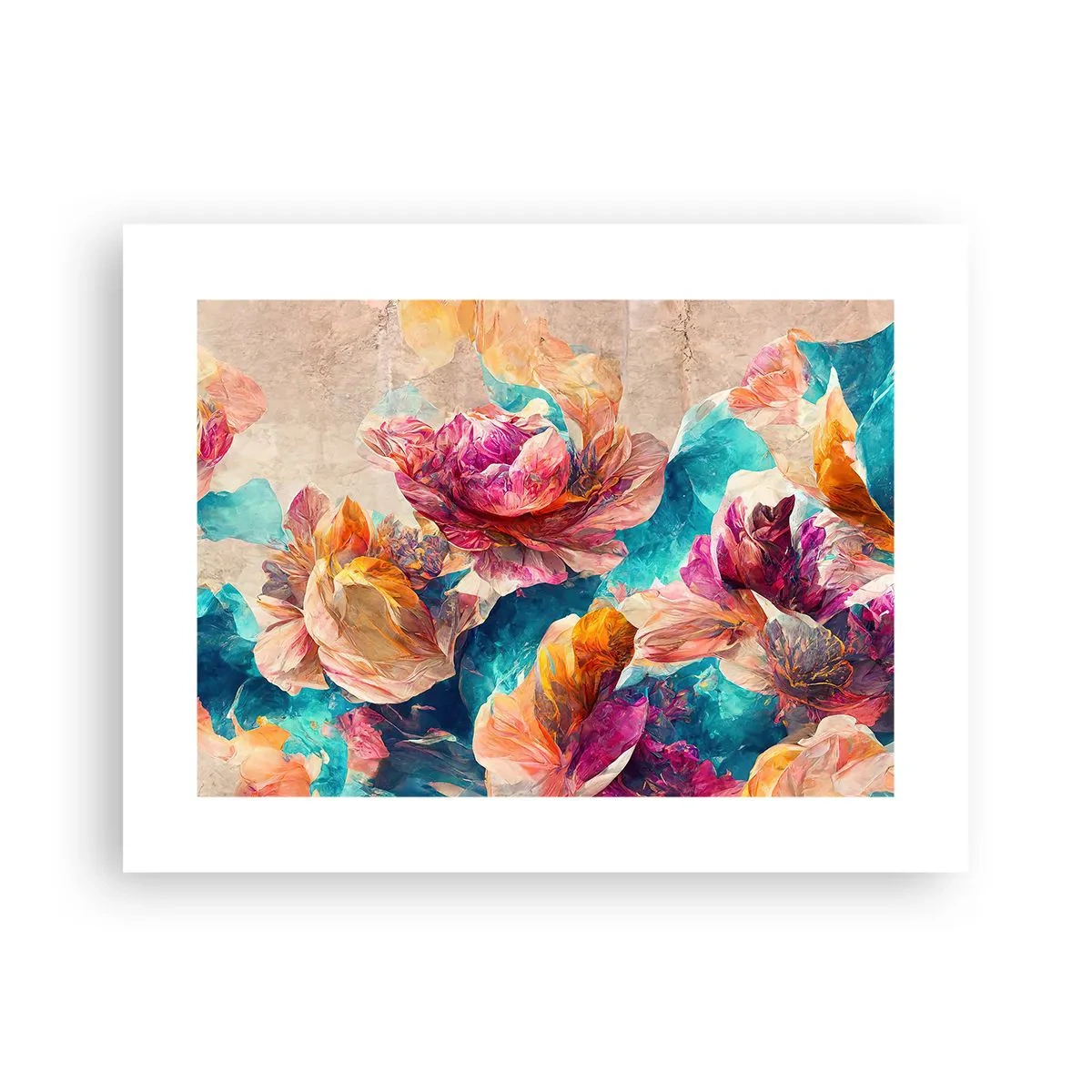 Poster - Lo splendore colorato del bouquet - 40x30 cm