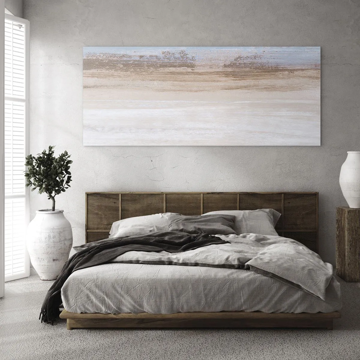 Quadro su vetro - Paesaggio incerto - 100x40 cm