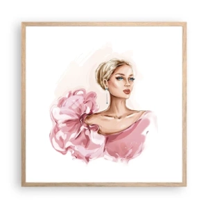 Poster in cornice rovere chiaro - Come un quadro... - 60x60 cm