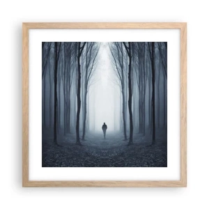 Poster in cornice rovere chiaro - E tutto è semplice e chiaro - 40x40 cm